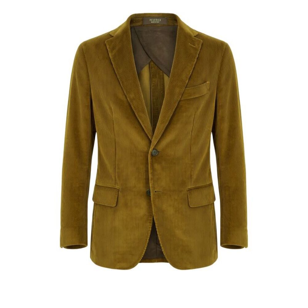 Peserico Green Cotton Men Men's Jacket